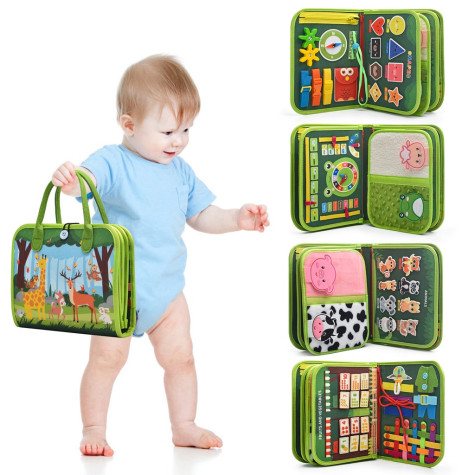 2Kids Toys Senzorická busy kniha Zvířátka ~ 2