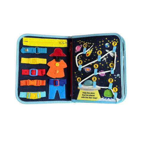 2Kids Toys Senzorická busy kniha Vesmír ~ 3