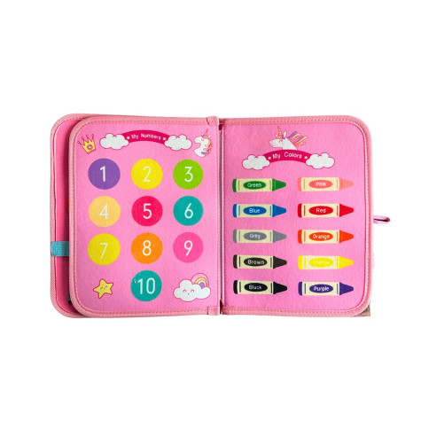 2Kids Toys Senzorická busy kniha Jednorožec 3 ~ 4
