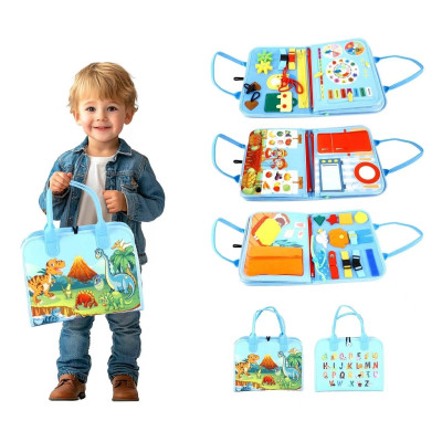 2Kids Toys Senzorická busy kniha Dinosauři 3