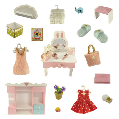 2Kids Toys miniatura domečku Roztomilá šatna ~ 4