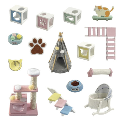 2Kids Toys miniatura domečku Domov kočičky Mňau ~ 4