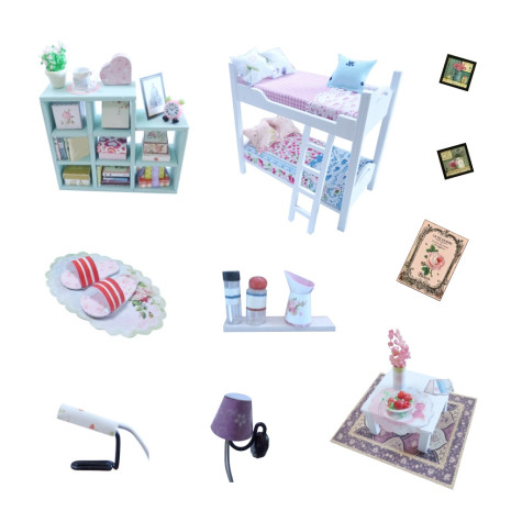 2Kids Toys miniatura domečku Cherylin pokoj ~ 2