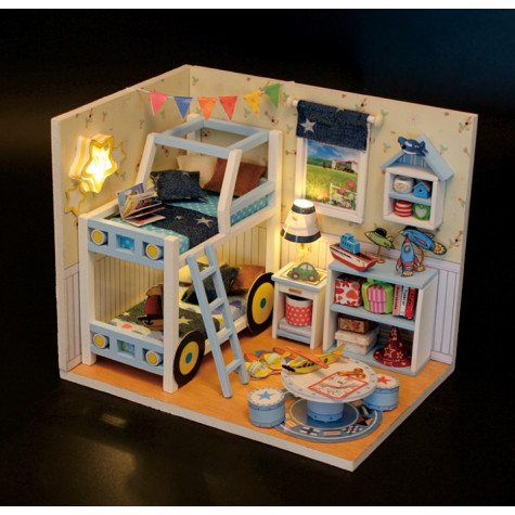 2Kids Toys miniatura domečku Charlesův pokoj ~ 3