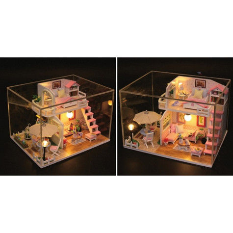 2Kids Toys miniatura domečku Růžový dům ~ 4