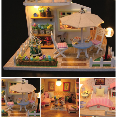 2Kids Toys miniatura domečku Růžový dům ~ 5