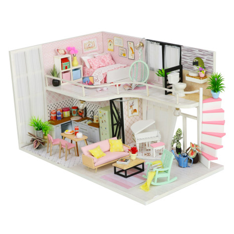 2Kids Toys miniatura domečku Dům Anniny růžové melodie ~ 1