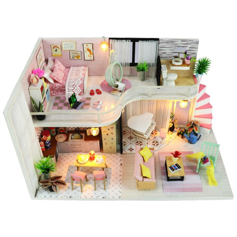 2Kids Toys miniatura domečku Dům Anniny růžové melodie ~ 3