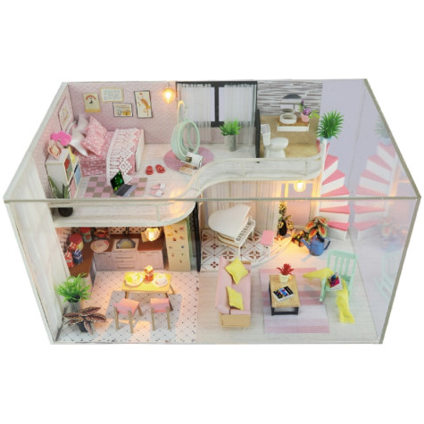 2Kids Toys miniatura domečku Dům Anniny růžové melodie ~ 4