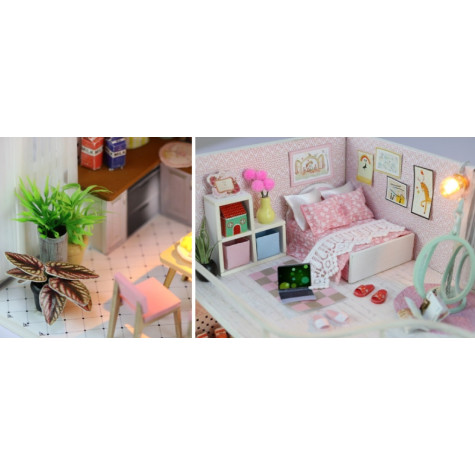 2Kids Toys miniatura domečku Dům Anniny růžové melodie ~ 5