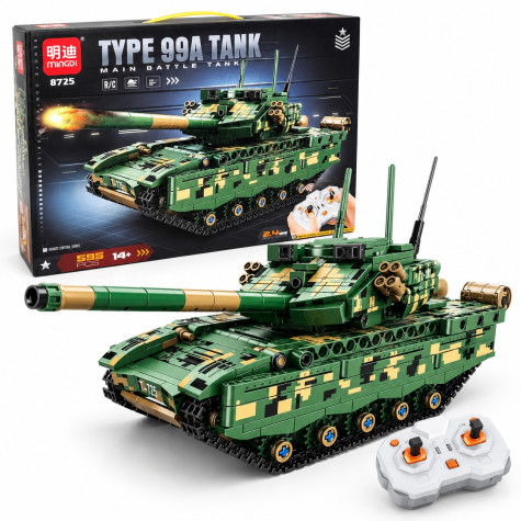 Mingdi 8725 Technická stavebnice RC tank Type 99A na dálkové ovládání 595 dílků ~ 1