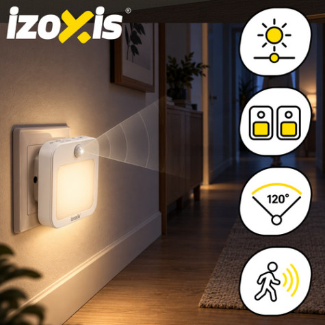 LED noční lampa s pohybovým senzorem 2 ks Izoxis 28127 ~ 2