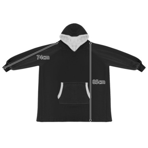 XXL mikina černá deka Ruhhy 24403 ~ 8