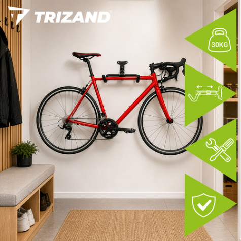 Nástěnný držák na kola do 30 kg Trizand 28061 ~ 3