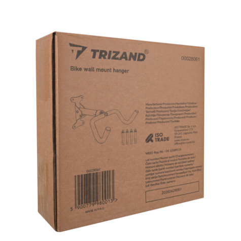 Nástěnný držák na kola do 30 kg Trizand 28061 ~ 10