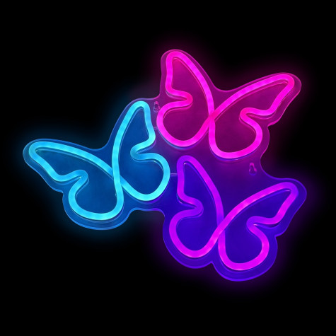 2Kids Toys LED NEON LIGHT lampička Motýli ~ 1