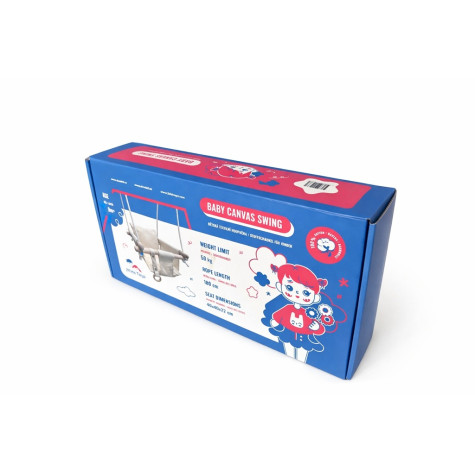 2Kids Toys Dětská textilní houpačka 100% bavlna béžová ~ 2
