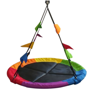 2Kids Toys Houpačka Čapí hnízdo s vlajkami barevné