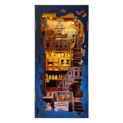 2Kids Toys 3D skládačka Zarážka na knihy Miniatura domečku Magická knihovna