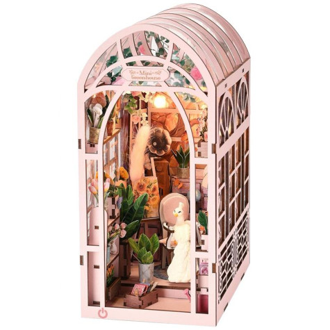 2Kids Toys 3D skládačka Zarážka na knihy Miniatura domečku Skleník umělkyně ~ 1