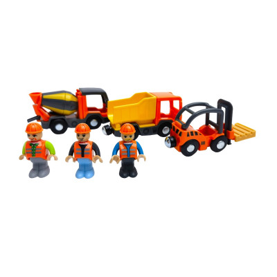 2Kids Toys Sada stavebních vozidel s figurkami