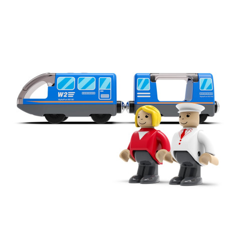 2Kids Toys Elektrický městský vlak modrý ~ 4