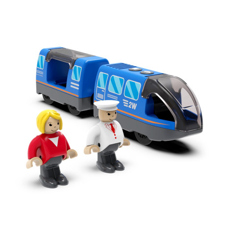 2Kids Toys Elektrický městský vlak modrý ~ 5
