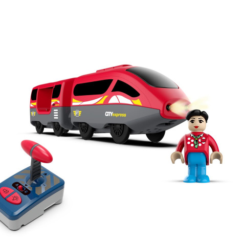 2Kids Toys Elektrická vlaková souprava s ovladačem a figurkou ~ 3