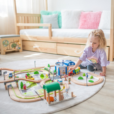 2Kids Toys Vláčkodráha Město a Vesnice 200 dílů ~ 10