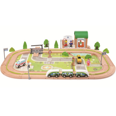 2Kids Toys Vláčkodráha Vesnice 110 dílů