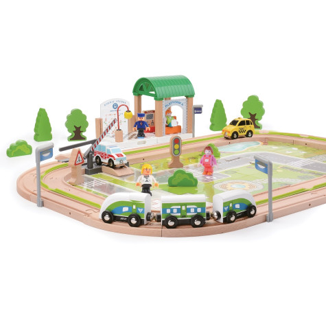 2Kids Toys Vláčkodráha Vesnice 110 dílů ~ 2