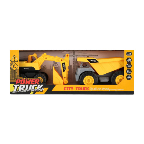 Auto stavební 2ks 18cm na volný chod ~ 2
