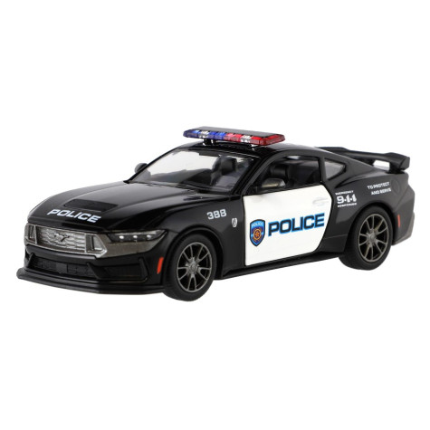 Kinsmart Auto 2024 Ford Mustang Dark Horse Policie 1:38 13cm na zpětné natažení ~ 1