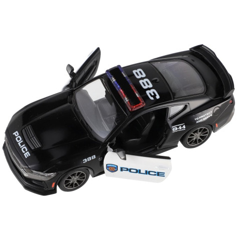 Kinsmart Auto 2024 Ford Mustang Dark Horse Policie 1:38 13cm na zpětné natažení ~ 2