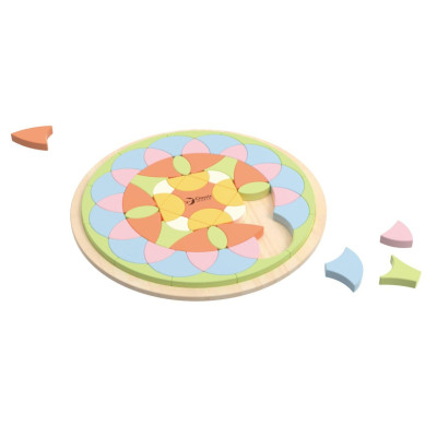 Teddies Vkládačka mandala 71 ks