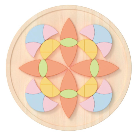 Teddies Vkládačka mandala 71 ks ~ 2