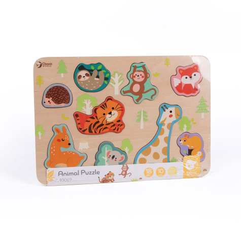 Teddies Vkládačka deskové zvířátka ve 18m+ ~ 2