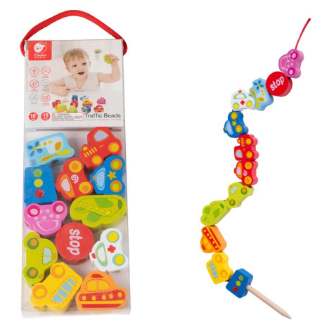 Teddies Provlékačka dopravní prostředky dřevěná 13ks 18m+ ~ 1