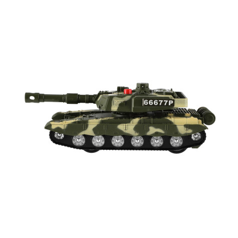Teddies Tank 20 cm na setrvačník na baterie se světlem se zvukem ~ 3