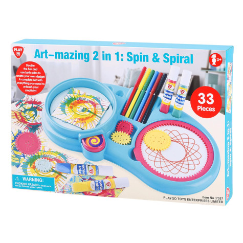 Teddies Kreslící kreativní sada modrá 33 ks ~ 2