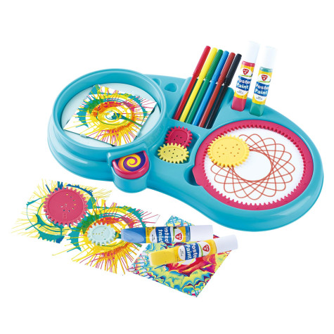 Teddies Kreslící kreativní sada modrá 33 ks ~ 3