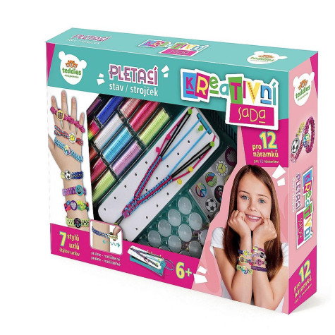 Teddies Kreativní sada Vyrob si náramek Pletací stav ~ 1