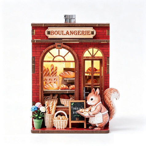 2Kids Toys 3D dřevěná skládačka Magnet Veverčina pekárna ~ 1