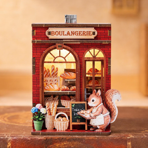 2Kids Toys 3D dřevěná skládačka Magnet Veverčina pekárna ~ 2