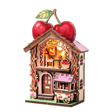 2Kids Toys 3D dřevěná skládačka Magnet Třešňová chaloupka ~ 1