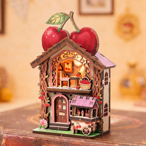 2Kids Toys 3D dřevěná skládačka Magnet Třešňová chaloupka ~ 2