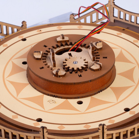 RoboTime 3D dřevěná skládačka hrací skříňky Klasický kolotoč ~ 8