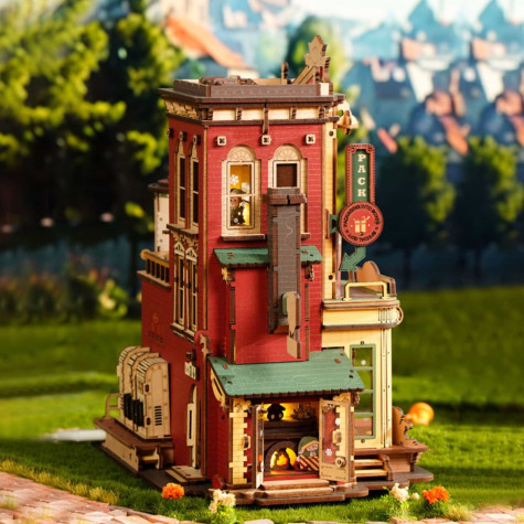 RoboTime 3D dřevěná skládačka hrací skříňky Kouzelná továrna na dárky ~ 7
