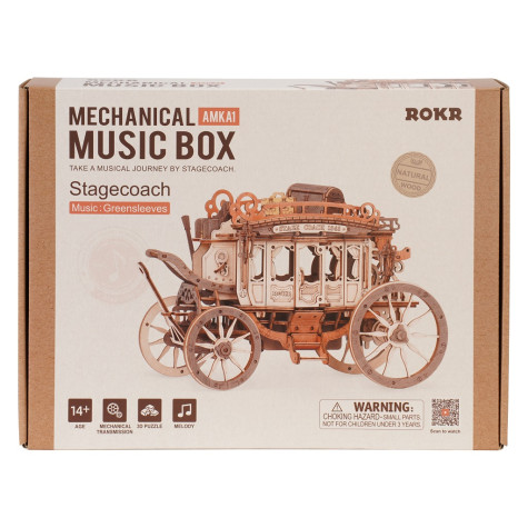 RoboTime 3D dřevěná skládačka hrací skříňky Dostavník ~ 6