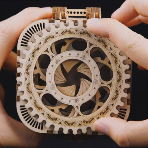 RoboTime 3D dřevěná mechanická skládačka Šperkovnice ~ 5